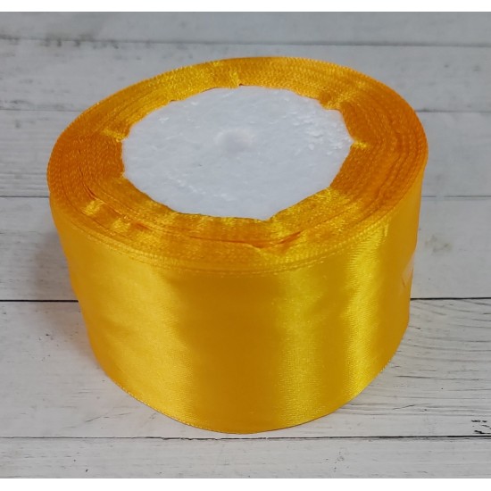 ОПТ Ленты атласные однотонные 5 см*25 ярдов цв. абрикосовый 16, цена за катушку